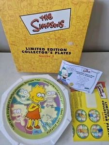The Simpsons Lisa Limited Edition Collectors Plate #283 W/ COA Series 1 Coalport - Foto 1 di 12