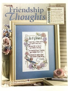 Friendship Thoughts Counted Cross Stitch Jorja Hernández Leisure Arts 2002 - Imagen 1 de 12