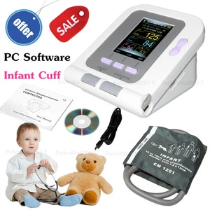 Digital New Born/Infant/Pediatric Blood Pressure Monitor Sphygmomanometer+SW - Picture 1 of 7