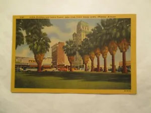 Phoenix Arizona Luhrs Gebäude und Turm aus Gerichtsgebäude Postkarte AZ - Bild 1 von 2