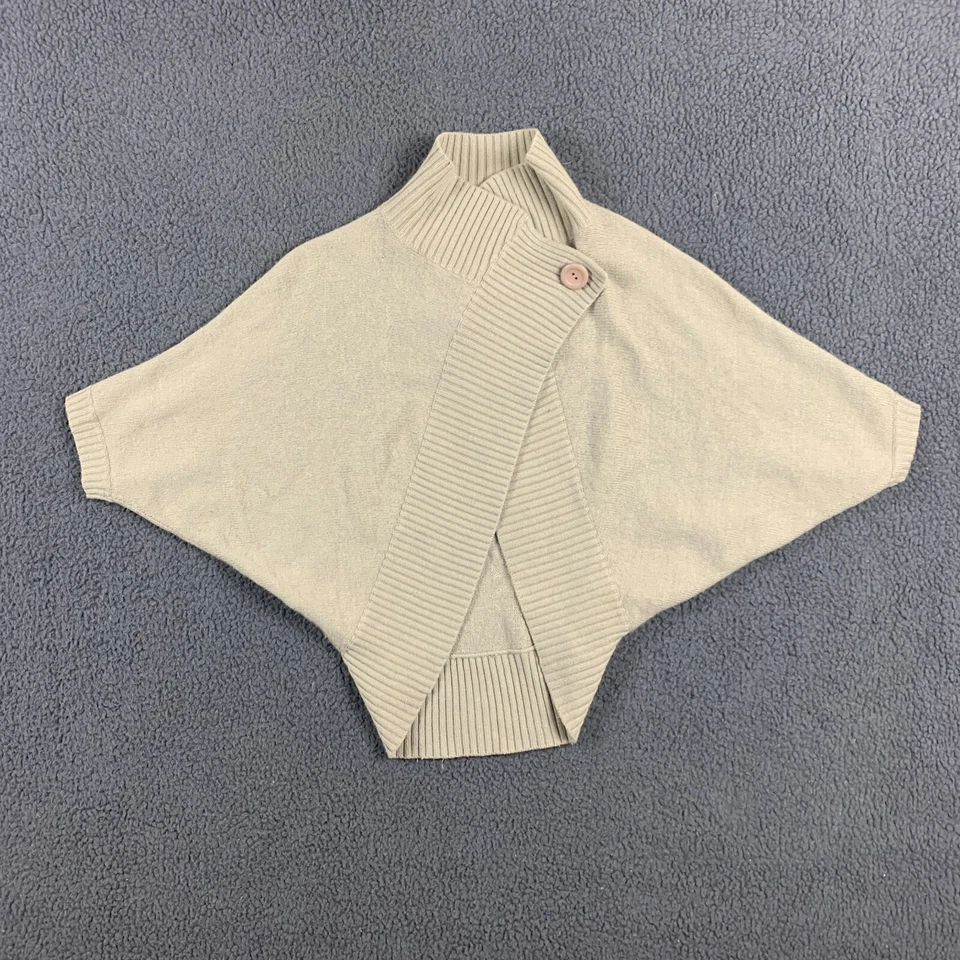 Женский кардиган REISS XS бежевый вязаный кашемир шерсть ягненка ангора с запахом летучая мышь - Изображение 1 из 4