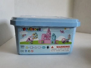 Magblock Magnetic Educational Building Blocks Kid's Set 103 Pieces New Sealed - Picture 1 of 7