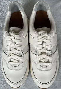 NUEVO SIN ETIQUETAS Everlane Entrenador Tenis de Cuero Zapatos Atléticos, Blanco, F 7 M 5 - Imagen 1 de 8