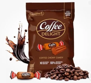 Colombina Coffee Delight Kaubonbons, glutenfrei weich 100 Stück - Bild 1 von 3