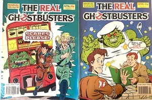 REAL GHOSTBUSTERS. NUMBER'S 86 & 96. (2 VINTAGE MARVEL UK MAGAZINE 1990) - Picture 1 of 11