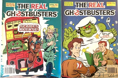 REAL GHOSTBUSTERS.  NUMBER'S 86 & 96. (2 VINTAGE MARVEL UK MAGAZINE 1990) - Image 1 of 4