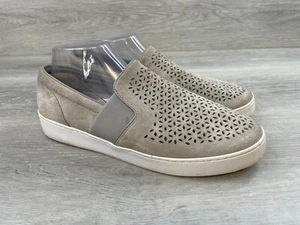 Vionic Kani Sneaker Damen 11 grau perforiertes Leder Slipper Freizeit - Bild 1 von 10