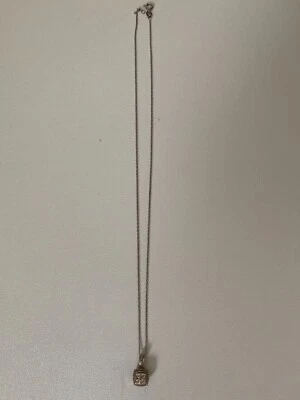 Colgante mujer chapado en oro blanco plata y circonio Macy’s Foto 1 de 4