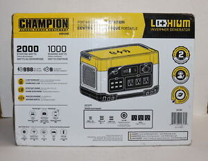 Champion 201260 998Wh 2000/1000-Watt Portable Power Station  