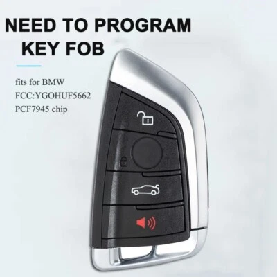 Se adapta a CAS4 YGOHUF5662 BMW 750i X3 2009-12 315MHZ MANDO A DISTANCIA DESBLOQUEADO 4B Foto 1 de 4