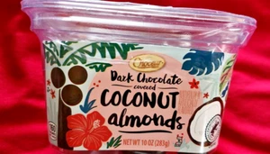 2 PACK DARK CHOCOLATE COCONUT ALMONDS - Picture 1 of 3