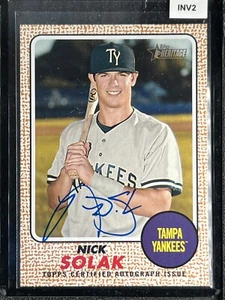 Solak, Nick - 2017 Heritage Minors - Autograph - INV2 - Picture 1 of 1