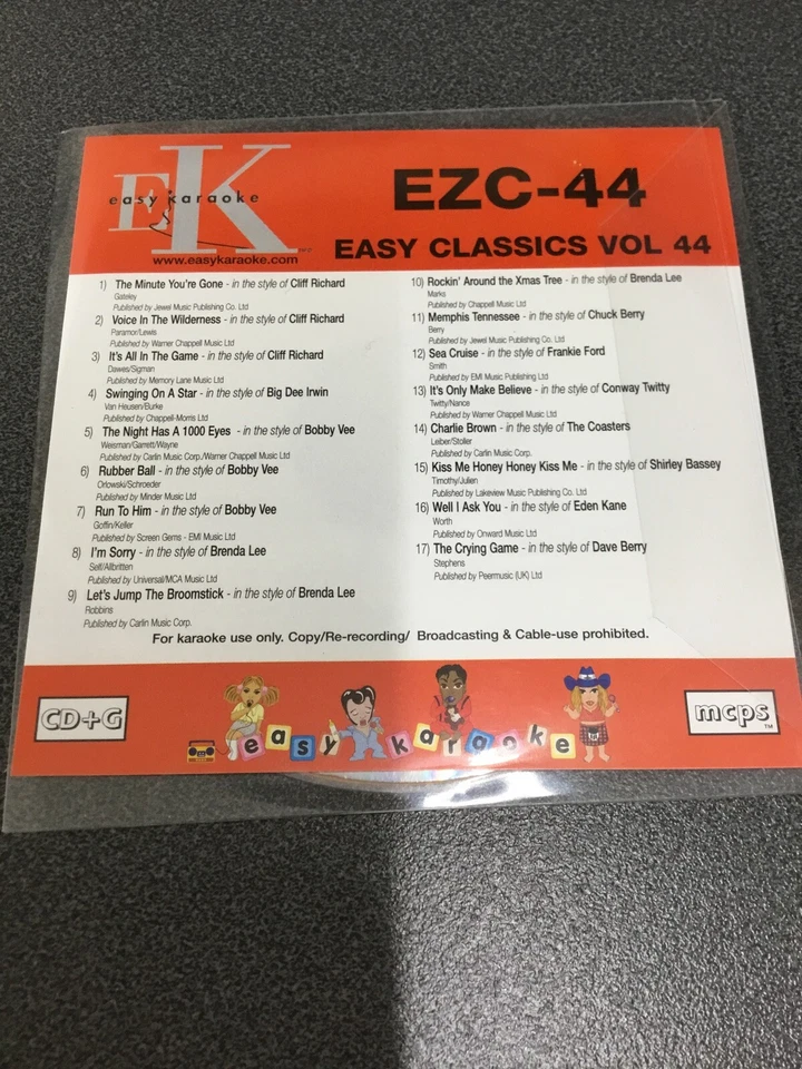  Easy Karaoke Easy Classics EZC 45 - Image 1 of 1