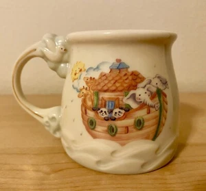 NOAH'S ARK by LENOX geprägte Kinder TASSE/TASSE mit Henkel 3" Top Zustand - Bild 1 von 9