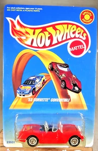 1998 Hot Wheels Tomart's Price Guide Special Edition 53 CORVETTE CONVERTIBLE Red - Picture 1 of 6