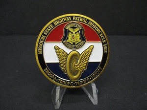 MISSOURI STATE HIGHWAY PATROL MOTORCYCLE UNIT CHALLENGE COIN, HARLEY-DAVIDSON - Picture 1 of 2