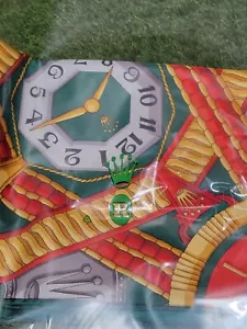 Rolex seidengrünes Halstuch Schal Vintage Zifferblatt & numerisches Design Neu - Bild 1 von 10