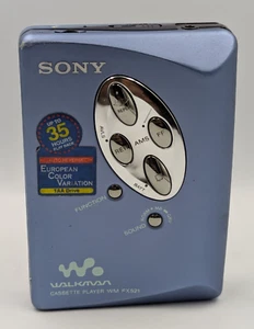 Sony WM-EX521 Walkman Cassette Player - Vintage Portable Tape Player - Blue - Picture 1 of 12