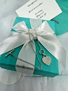 TIFFANY & CO. BLUE ENAMEL HEART BRACELET RECENTY RETIRED #tiffanybracelets - Picture 1 of 5
