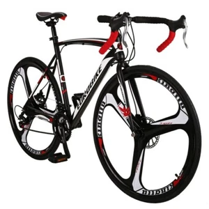 Road bike 700C 54/49cm Frame For Men and Women Adult Racing Bicycle Disc Brakes - Picture 1 of 58