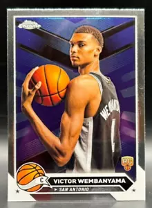 2023-24 Topps Chrome Victor Wembanyama #1 RC Rookie Card - Picture 1 of 2