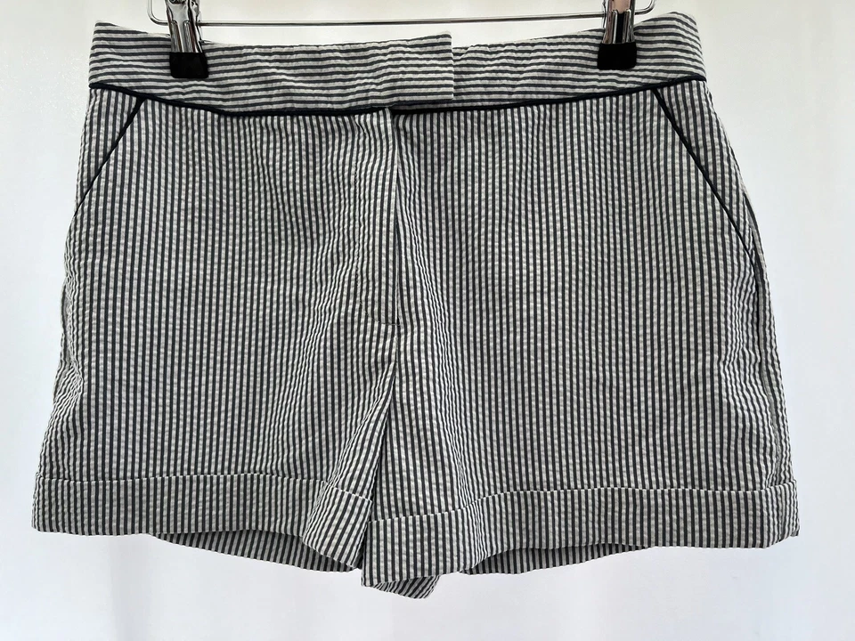White & Blue Striped Shorts Primark Size 10 Atmosphere Womens Primark - Image 1 of 4