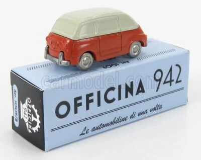 MODELLINO AUTO STATICO FIAT 600 MULTIPLA 1956 OFFICINA 942 ROSSO scala 1/76 - Immagine 1 di 4