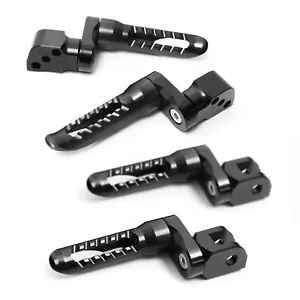 Black BOB 1 inch Extended Front Rear Foot Pegs Kit For CB900F Hornet 02-05 06 07 - Foto 1 di 5