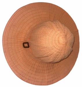 Lucky 777 Sun Hat Womens Tangerine Orange Crushable - Picture 1 of 3