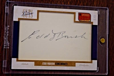 2013 Panini America's Pastime Cuts Signature EDD ROUSH Auto HOF 1/1 #33 - Image 1 of 4
