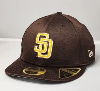 San Diego Padres New Era 59fifty Polyester Low Profile Fitted Hat 7-3/4. - Image 1 of 4