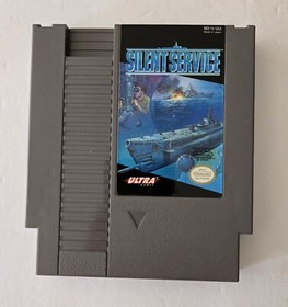 Silent Service (Nintendo NES) solo cartuccia autentica TESTATA