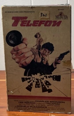 Telefon Movie (VHS) Rare Big Box 1977 Charles Bronson, Lee Remick Big Box - Image 1 of 4