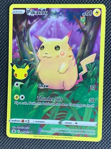 Pikachu 005/025 Ultra Rare Celebrations 25th Anniversary Pokemon - Picture 1 of 3