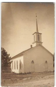RPPC M.E. Postal de Church, Uniópolis, Ohio Auglaize década de 1910 Portland, IN - Imagen 1 de 2