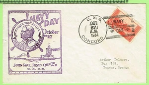 USS Concord CL 10 October 27 1934 KB: Navy Day - Picture 1 of 1