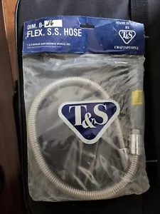 T&S Brass B-0036-H Hose, 36 Flexible Stainless Steel - Picture 1 of 2