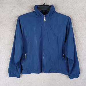 Koret Jacket Womens Medium Blue Full Zip Track Lined Polyester Zip Pockets - Picture 1 of 10