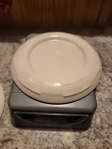 LONGABERGER Woven Traditions Pillar Candle Base- Off White New Old Stock - Picture 1 of 1