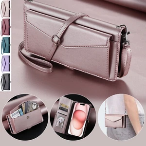 Case For LG V30 Q60 K50 K40 G6 Leather Wallet Case Flip Stand Phone Cover Bag - Picture 1 of 17