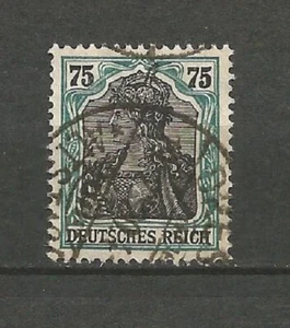 Reich 1918 Mi 104 d blaulichgrun gestempelt - Bild 1 von 1