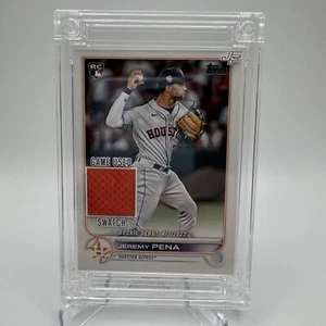 JEREMY PEÑA 2024 Jersey Fusion Game Used Patch Swatch On Rookie Baseball Card - Picture 1 of 8