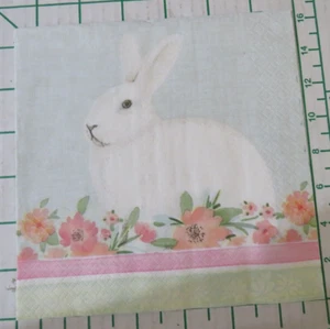 TRES SERVILLETAS DECORATIVAS DE ALMUERZO para DECOUPAGE "Conejo Tradicional" - Imagen 1 de 7