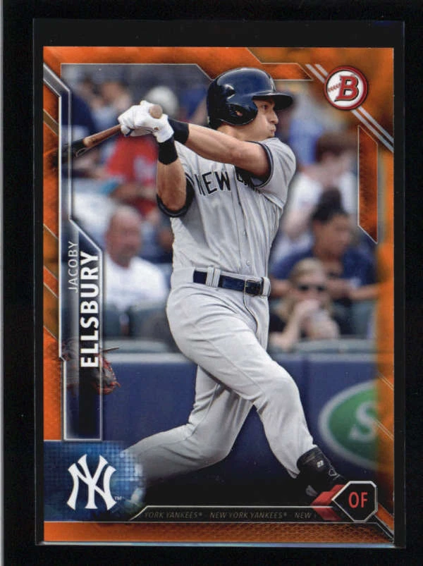 JACOBY ELLSBURY 2016 BOWMAN ОРАНЖЕВАЯ ПАРАЛЛЕЛЬНАЯ ГРАНИЦА NO11/25 AH1797 - Изображение 1 из 1