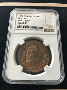 1812 Canada  LC-47B1, Breton #958, NGC Graded**MS-62** Token - Foto 1 di 5