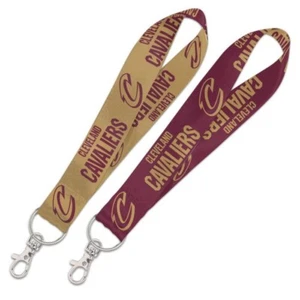 CLEVELAND CAVALIERS WRISTLET LANYARD KEYCHAIN 1" WIDTH 8" LENGTH W/ CLASP NBA - Picture 1 of 1