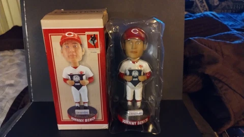Johnny Bench Cincinnati Reds Hall Of Fame & Museum Dinsmore Bobblehead Cover
