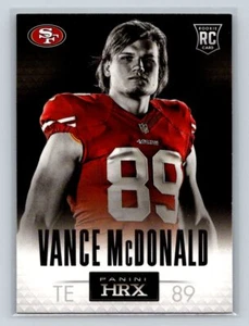2013 Panini Prizm HRX Rookies #24 Vance McDonald San Francisco 49ers - Foto 1 di 2