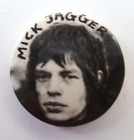 Mick Jagger, Rolling Stones 1970/80s Original Vintage Pin Badge  Blues Rock #2