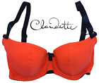 Claudette Sophia Icon Balconette Women's Underwear Sexy Lingerie Bra Papaya Navy